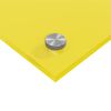 vidaXL Protection de cuisine 2 pcs Jaune 80 x 60 cm verre trempé