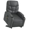 vidaXL Fauteuil inclinable de massage Gris Similicuir