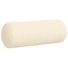 vidaXL Coussins d'accent 2 pcs Cr&egrave;me &Oslash; 25 x 70 cm