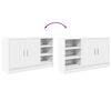 vidaXL Armoire d'&eacute;vier blanc 90x29x55 cm bois d'ing&eacute;nierie