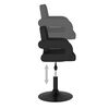 vidaXL Tabouret de bar Noir Tissu