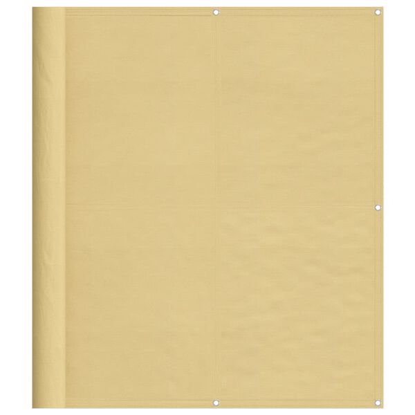 vidaXL &Eacute;cran de balcon sable 120x400 cm 100% polyester oxford