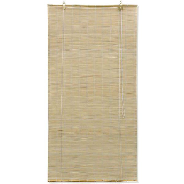 vidaXL Store à rouleau bambou naturel 140x160 cm