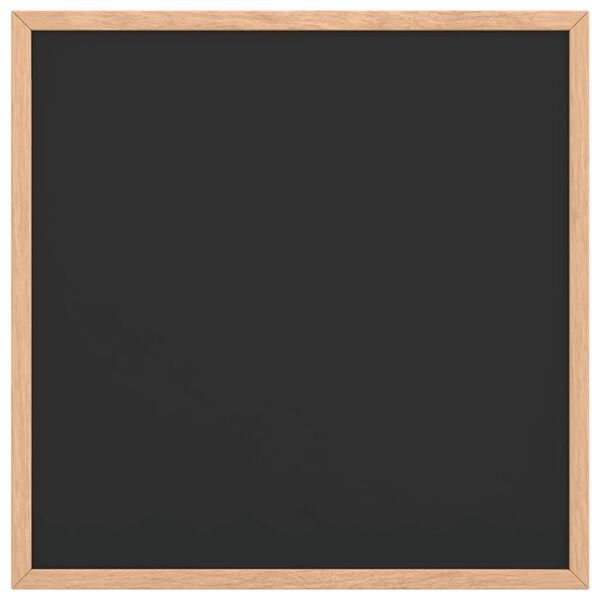 vidaXL Tableau noir avec cadre bois de pin massif noir 40x40 cm
