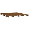 vidaXL Lit de palette sans matelas marron miel 140x190 cm bois massif
