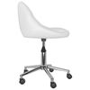 vidaXL Chaises pivotantes &agrave; manger lot de 6 blanc similicuir