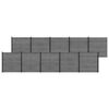 vidaXL Ensemble de Cl&ocirc;ture 1737 x 186 cm WPC et Aluminium Gris