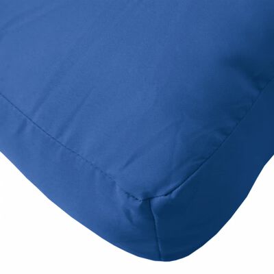 vidaXL Coussin de palette bleu royal 60x40x12 cm tissu