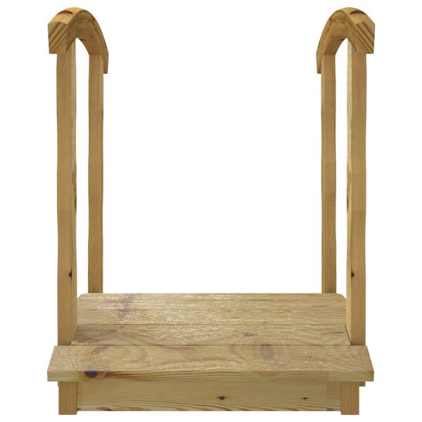 vidaXL Pont de jardin avec balustrades Bois massif de pin imprégné