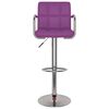 vidaXL Tabourets de bar lot de 2 violet similicuir