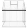 vidaXL Serre avec cadre de base argent 169x169x195 cm aluminium