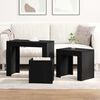 vidaXL Tables gigognes 3 pcs Ch&ecirc;ne noir Bois d'ing&eacute;nierie