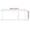 vidaXL Auvent vertical Blanc 60x600 cm Tissu oxford