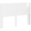 vidaXL T&ecirc;te de lit Blanc brillant Bois d'ing&eacute;nierie