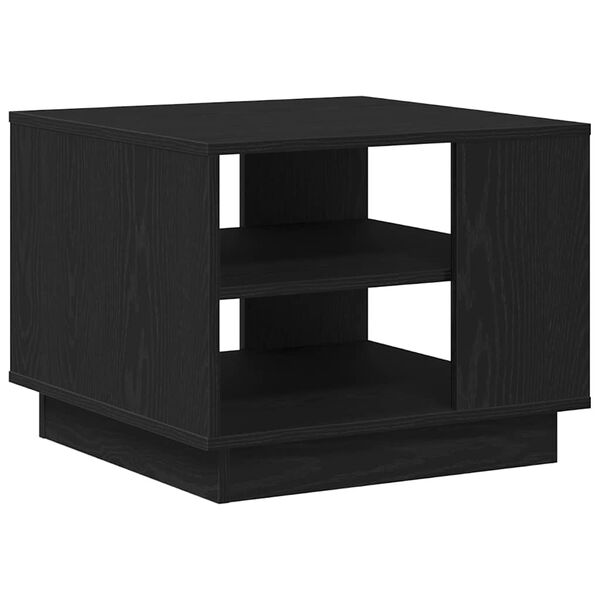vidaXL Table basse Ch&ecirc;ne noir 55 x 55 x 42 cm Bois d'ing&eacute;nierie