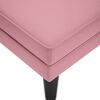 vidaXL Fauteuil long avec coussin et accoudoir droit rose velours