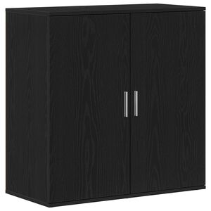 vidaXL Buffet Ch&ecirc;ne noir 79 x 38 x 80 cm Bois d'ing&eacute;nierie