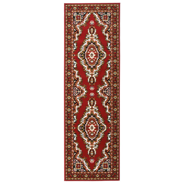 vidaXL Tapis BCF Rouge oriental 100x350 cm