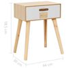 vidaXL Table de chevet avec 1 tiroir 44x30x58,5 cm Bois de pin massif