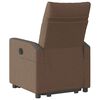 vidaXL Fauteuil inclinable Marron Tissu