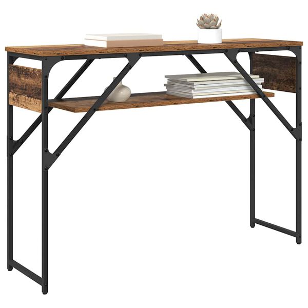 vidaXL TableConsole Bois Ancien 105x30x75cm Bois d'ing&eacute;nierie