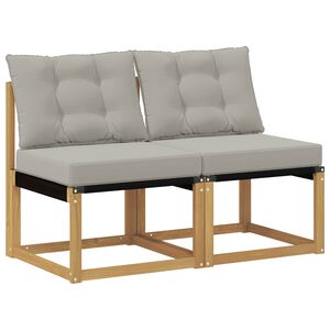 vidaXL 2 Pi&egrave;ce Sofa de milieu ext&eacute;rieur