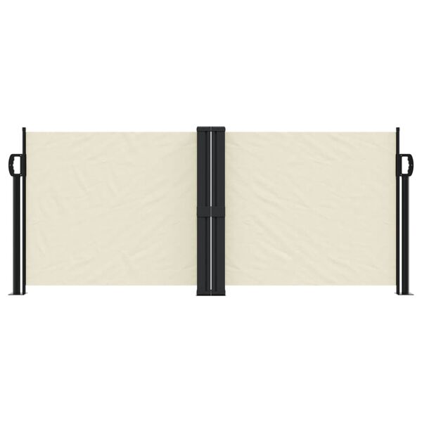 vidaXL Auvent lat&eacute;ral r&eacute;tractable cr&egrave;me 100x600 cm