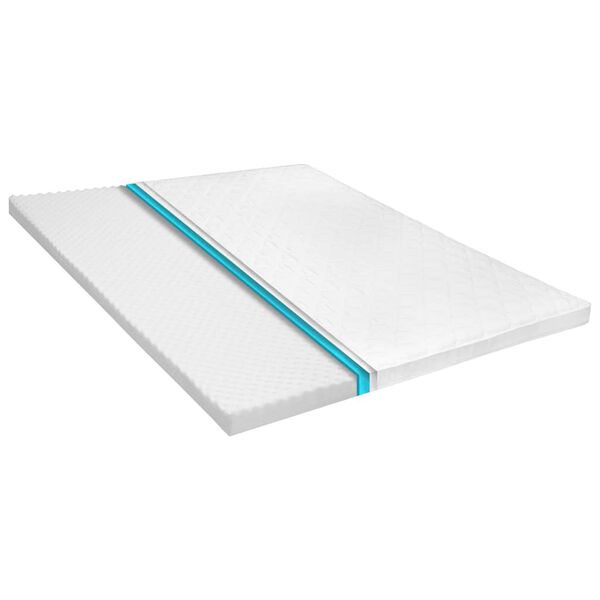 vidaXL Sur-matelas 180 x 200 cm Mousse froide Profil d'&oelig;uf 6 cm