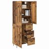 vidaXL Haut Armoire Bois Ancien 69,5 x 34 x 180 cm Bois d'ing&eacute;nierie