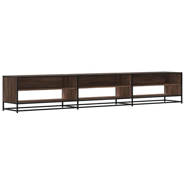 vidaXL Meuble TV chêne marron 270x40x46 cm bois d'ingénierie