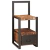 vidaXL Support valet Multicolore 40 x 40 x 90 cm Bois Recycl&eacute; Solide