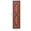 vidaXL Tapis BCF Rouge oriental 80x350 cm