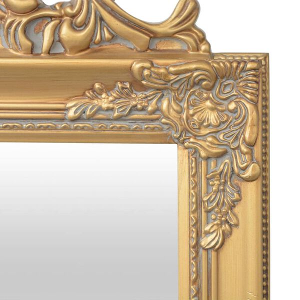vidaXL Miroir sur pied Style baroque 160x40 cm Dor&eacute;