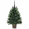 vidaXL Sapin de No&euml;l artificiel avec 150 LED Vert 75 cm PE et PVC