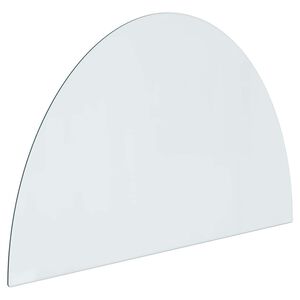 vidaXL Plaque en verre de chemin&eacute;e Transparent 800 x 500 mm Verre