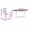 vidaXL Ensemble de salle &agrave; manger pour jardin 7 pcs Gris