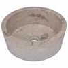 vidaXL Lavabo Gris &Oslash;40x15 cm Marbre