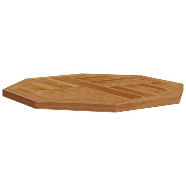 vidaXL Dessus de table 60x60x2,5 cm octogonal bois de teck massif