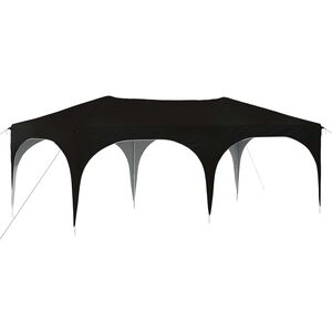 vidaXL Tente de f&ecirc;te pop-up 575 x 288 x 245 cm Noir Tissu Oxford