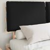 vidaXL Cadre de lit avec tête de lit rembourrée Noir 135 x 190 cm
