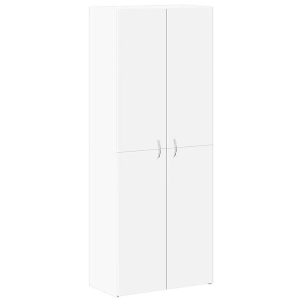 vidaXL Armoire de classement blanc 60x32x153 cm bois d'ing&eacute;nierie