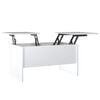 vidaXL Table basse blanc brillant 80x50x42,5 cm bois d'ing&eacute;nierie