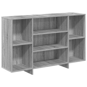 vidaXL Buffet sonoma gris 120x30x75 cm bois d'ing&eacute;nierie