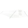 vidaXL Serre avec cadre en acier blanc 64 m² 16x4x2 m