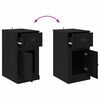 vidaXL Meuble d'appoint Ch&ecirc;ne noir 40 x 50 x 75 cm Bois d'ing&eacute;nierie