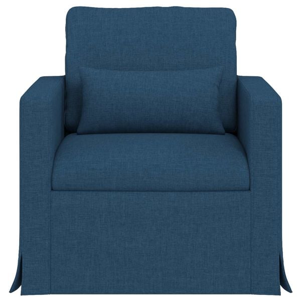 vidaXL Canap&eacute; Bleu Dimensions globales: 78 x 78 x 80 cm (l x P x H)