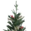 vidaXL Sapin de Noël avec pommes de pin Vert 225 cm PVC et PE