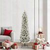 vidaXL Sapin de No&euml;l artificiel Blanc 180 cm PVC, m&eacute;tal et plastique