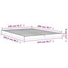 vidaXL Cadre de lit sans matelas 140x200 cm bois massif de pin
