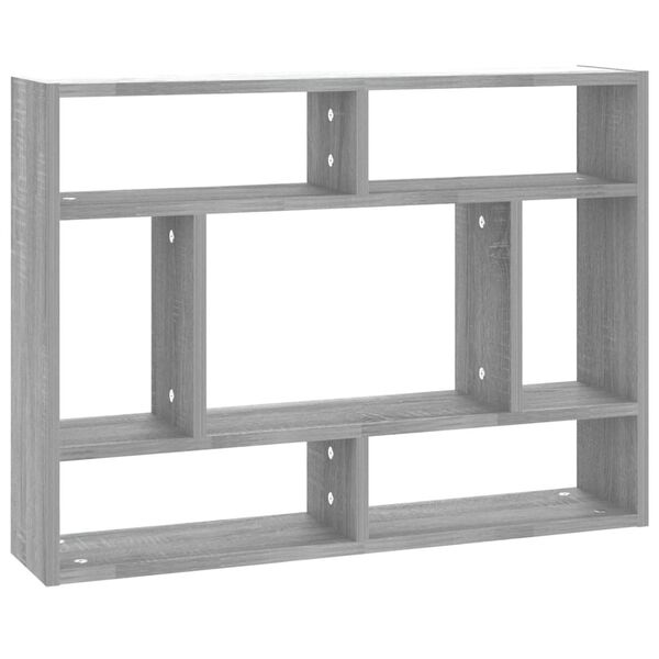 vidaXL &Eacute;tag&egrave;re murale Sonoma gris 75x16x55 cm Bois d'ing&eacute;nierie